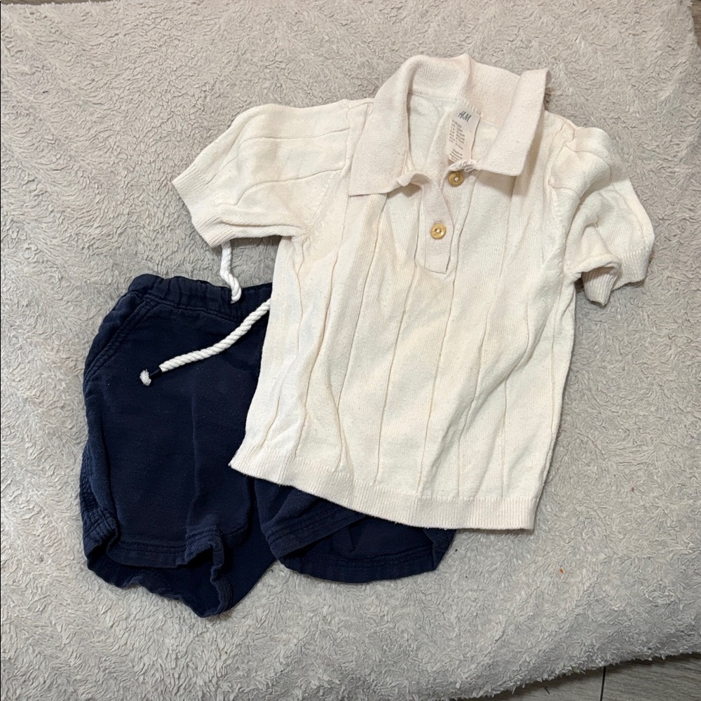 H&M Cream Polo Shirt for Kids